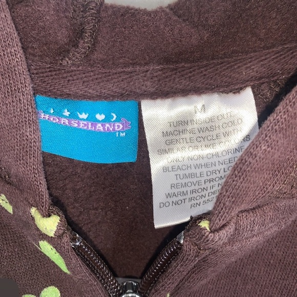 Horseland Jerry Leigh Girls Medium brown zip up vtg *ISSUES READ DESCRIPTION* - Picture 2 of 12